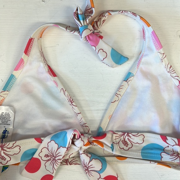 NWT MALIBU Kids Girl Triangle Bikini - Picture 5 of 7
